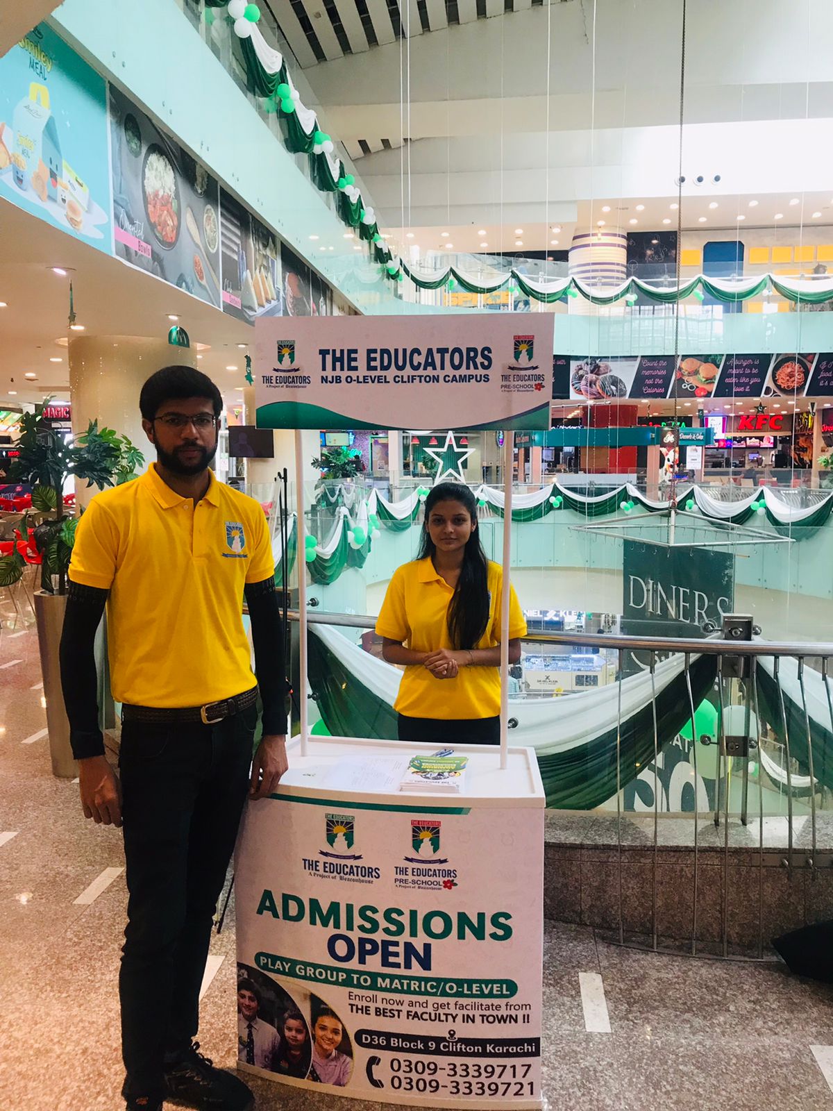 Inside mall
