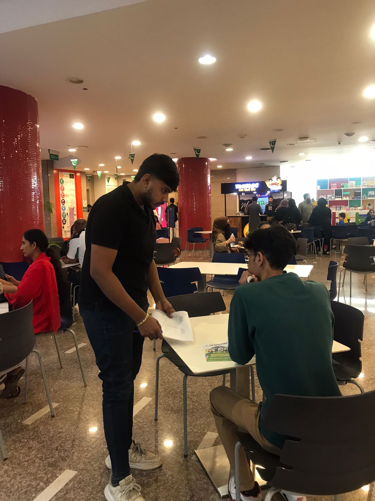 Inside mall