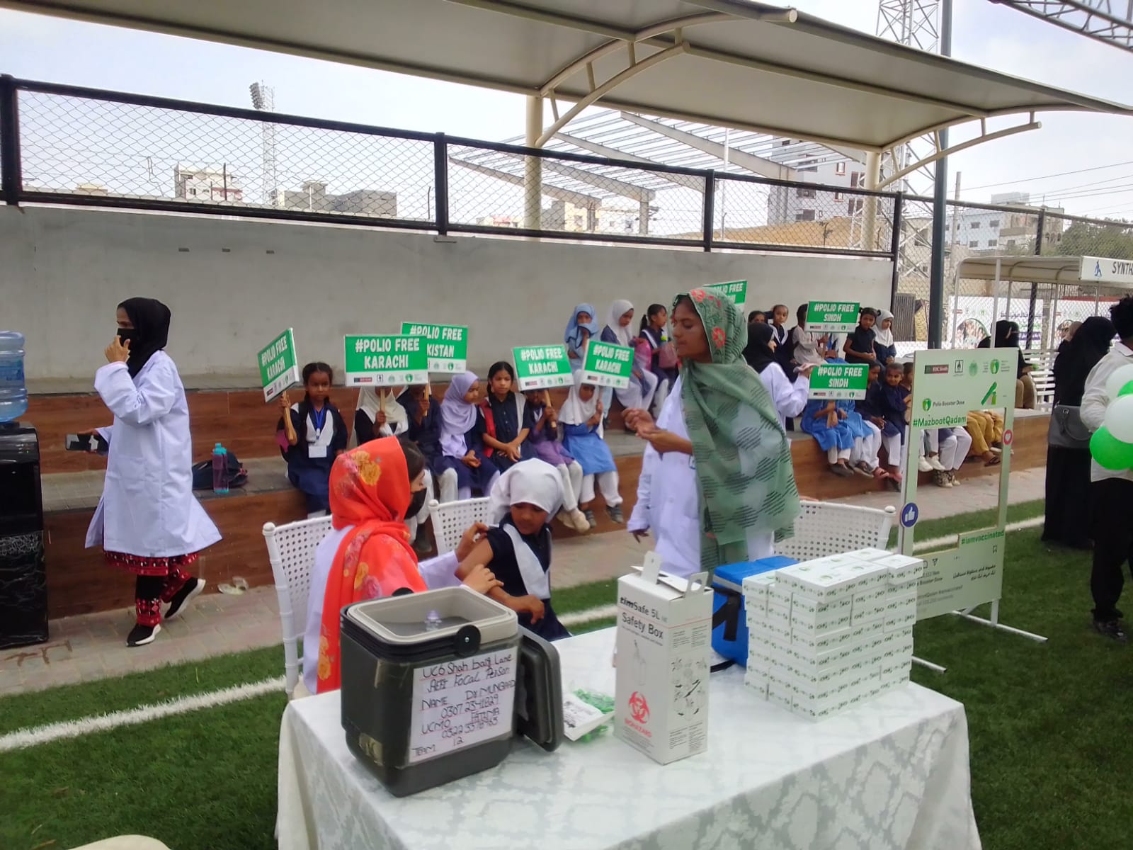 latest school sports activity of polio booster dose campaign organized by fullyad