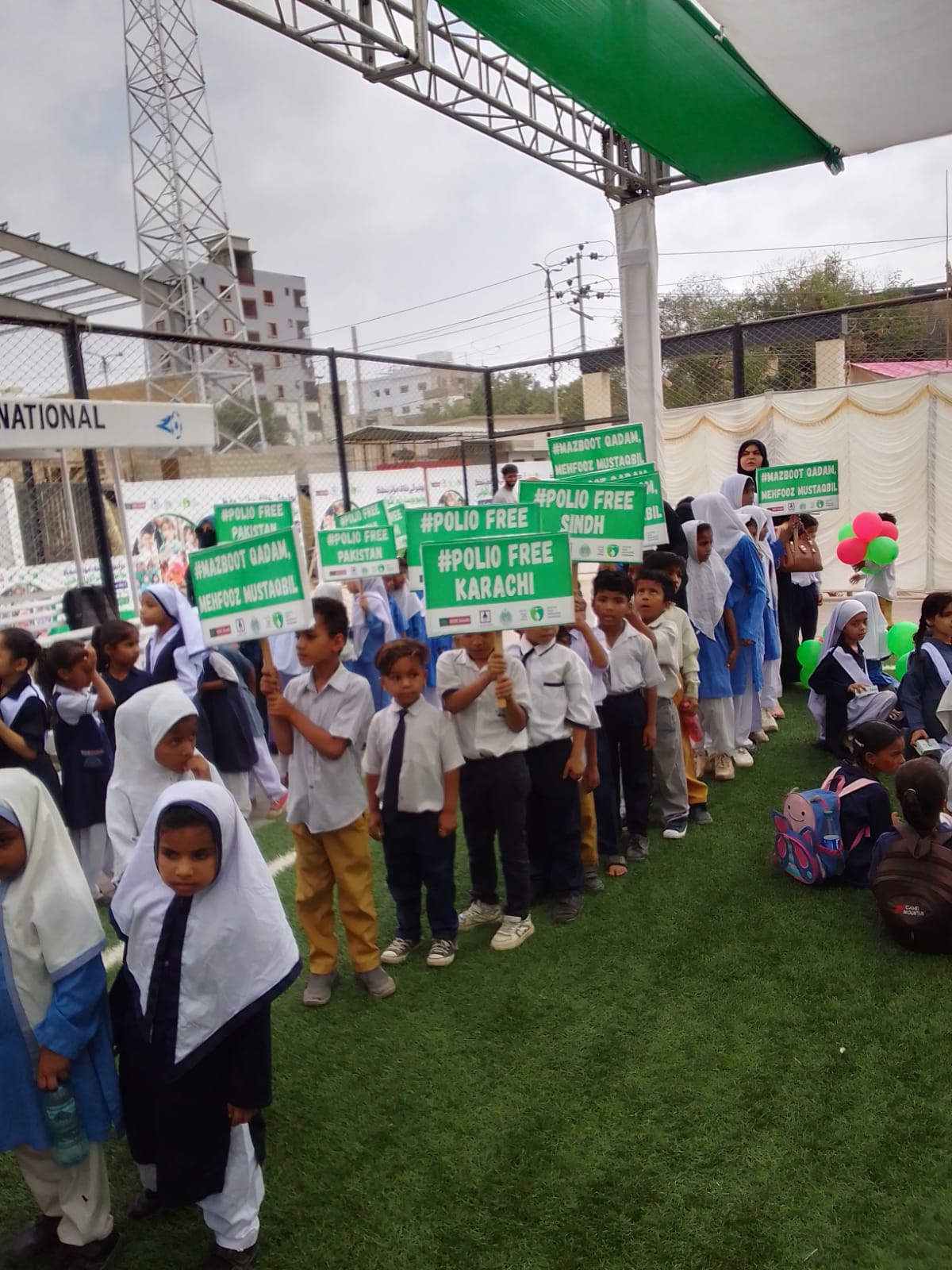 latest school sports activity of polio booster dose campaign organized by fullyad